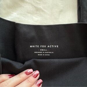 White Fox Boutique Black High-Waist Active Leggings